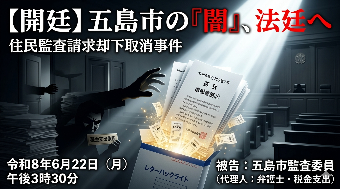 住民監査請求却下処分取消訴訟